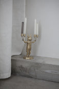 Chipmunk Candle Holder in Matt Brass on beam