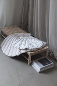 Shell Mattress Dots in cotton on bench