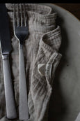 Kitchen Muslin Cloth in organic cotton muslin with fork and knife