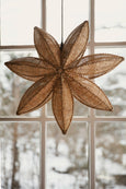 Winter Flower Lamp in window